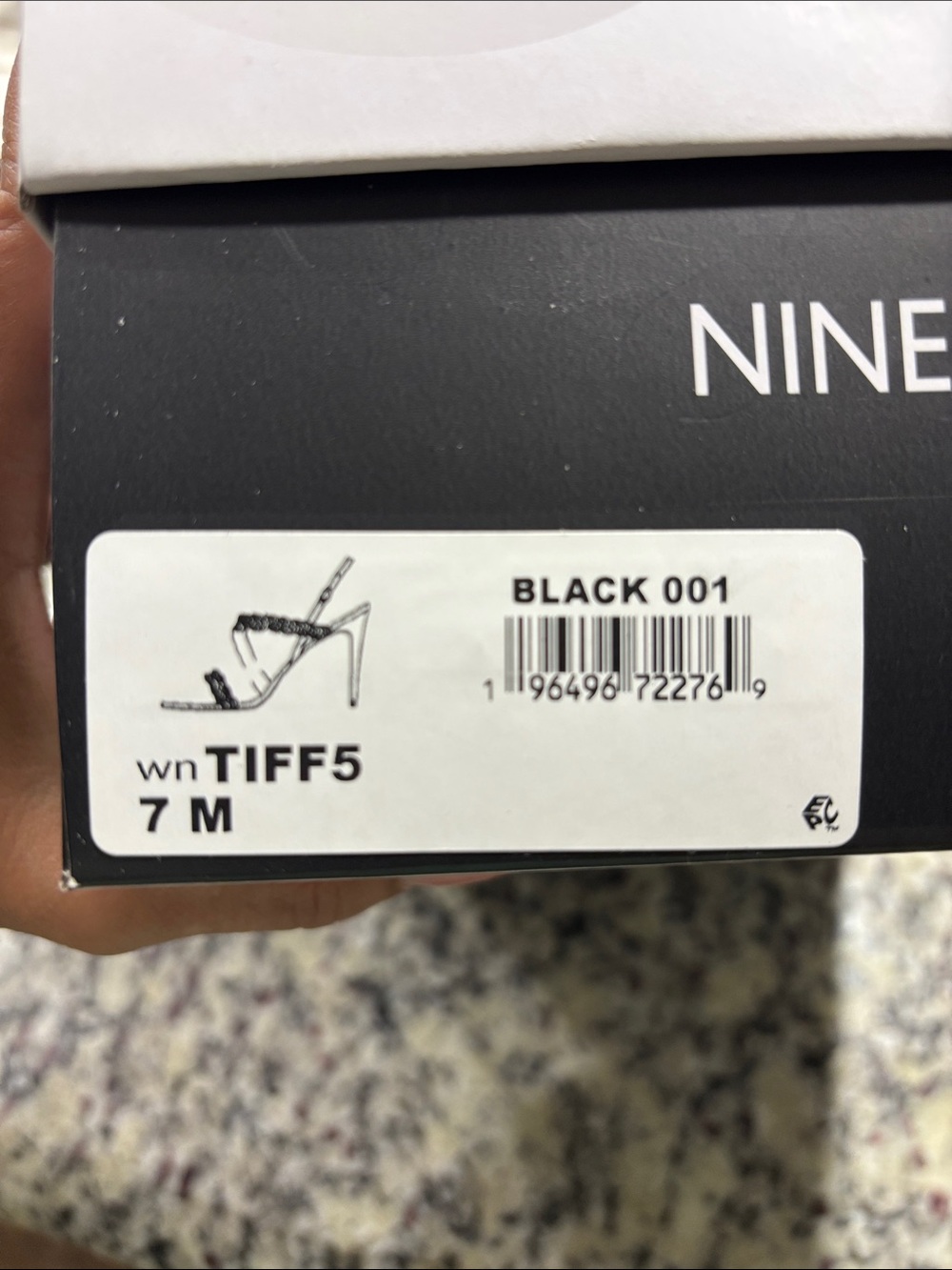 Nine West TIFF5 Black Strappy Heeled Sandals